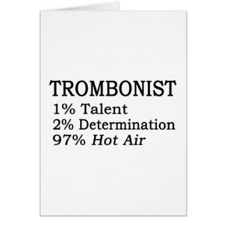 Cartão Ar quente de Trombonistt