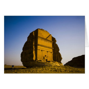 Cartão Arábia Saudita, local de Madain Saleh, antiga 4