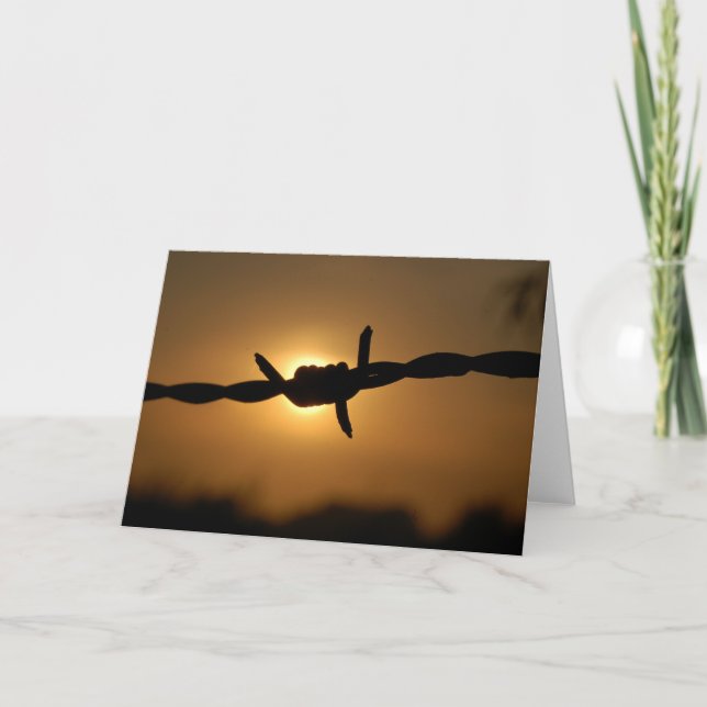 Cartão arame farpado (Frente)