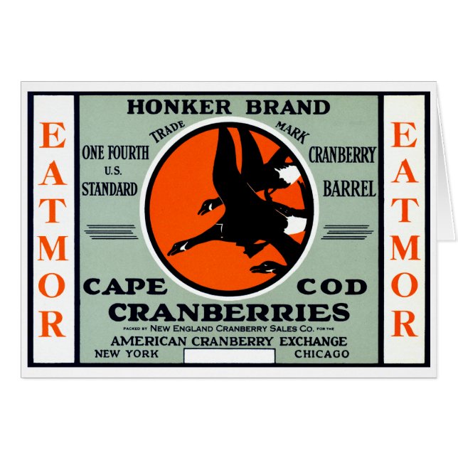Cartão Arandos 1900 da marca do Honker (Frente Horizontal)