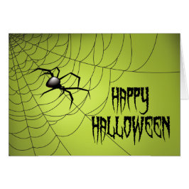 Cartão Aranha Feliz Halloween Na Web