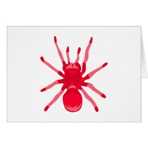Cartão Aranha (Vermelho)