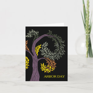 Cartão arbor Day tree por abbey Foster