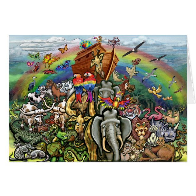 Cartão Arca de Noah (Frente Horizontal)