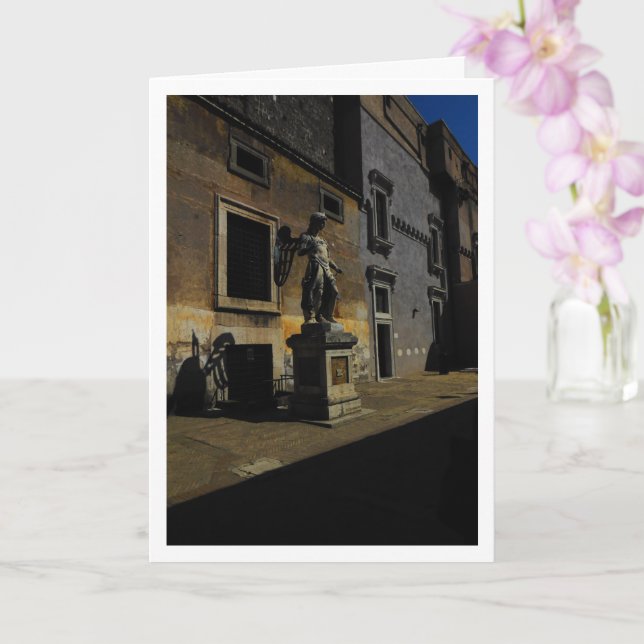 Cartão Arcanjo Miguel, Castel Sant'Angelo, Itália (Orquídea)