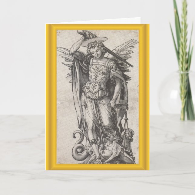 Cartão Archangel Michael greeting card (Frente)