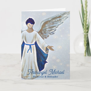 Cartão Archangel Michael Proteção Forte Saudação