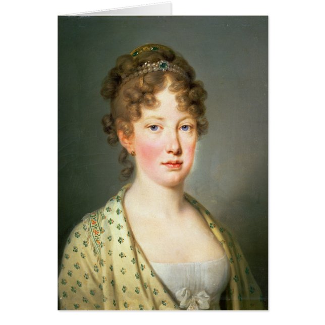 Cartão Archduchess Leopoldina de Áustria (Frente)