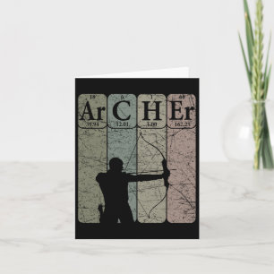 Cartão Archer Periódico Mesa Elements Arco Hunting Archer