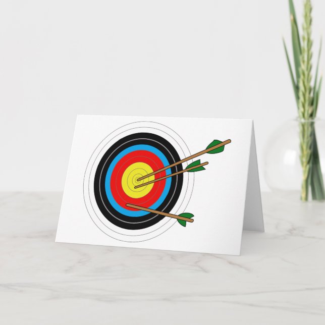 Cartão Archery Target (Frente)
