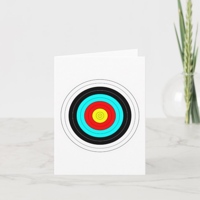 Cartão Archery Target (Frente)