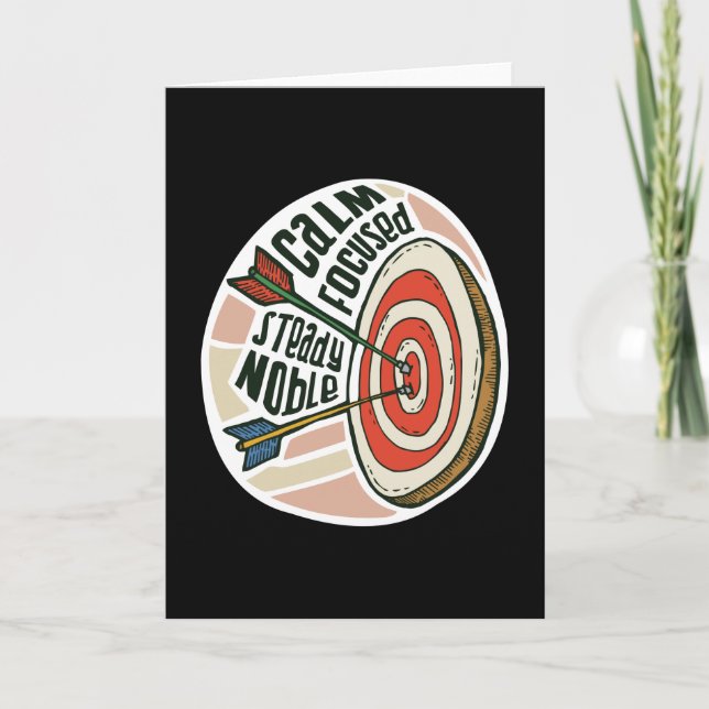 Cartão Archery Target (Frente)