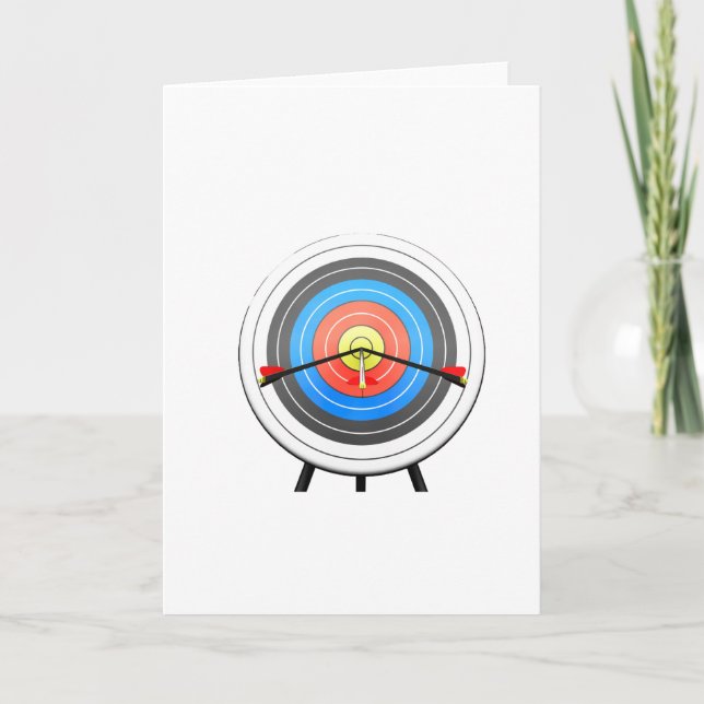 Cartão Archery Target Greeting Cards (Frente)