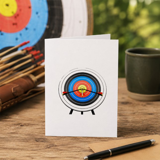 Cartão Archery Target Note Cards (Criador carregado)