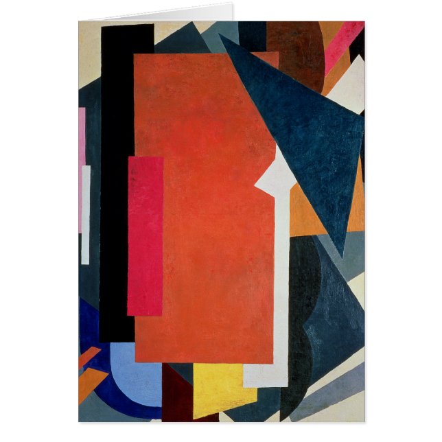 Cartão Architectonics Painterly, 1916-17 (Frente)