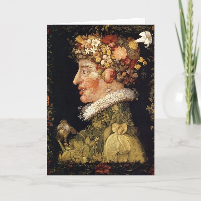 Cartão Arcimboldo Spring Greeting Card (Frente)