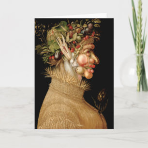 Cartão Arcimboldo Summer Greeting Card