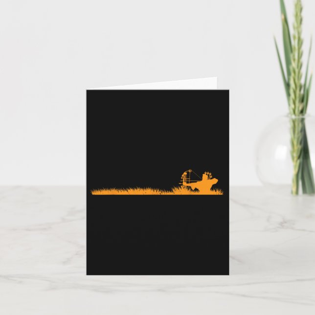 Cartão Arco Caçador De Veados Caçando Arqueiros Oferece G (Frente)