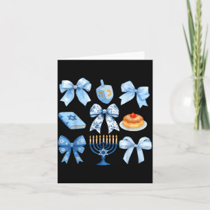 Cartão Arco Coquete Hanukkah Chanukah Pijama Latke Judaic