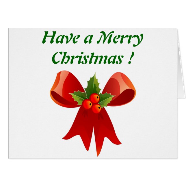 Cartão arco DE FRIO DE NATAL (Frente horizontal)