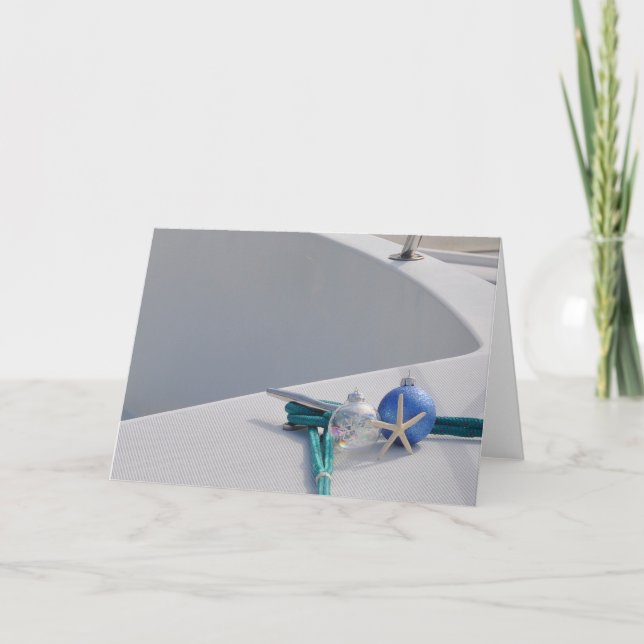 Cartão Arco de um ornamento de barco (Frente)