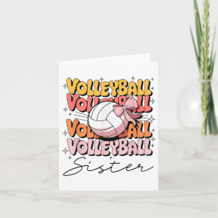 Cartão Arco de Voleibol da Irmã de Voleibol