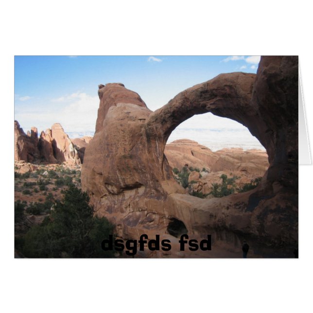 Cartão Arco Duplo (Frente Horizontal)