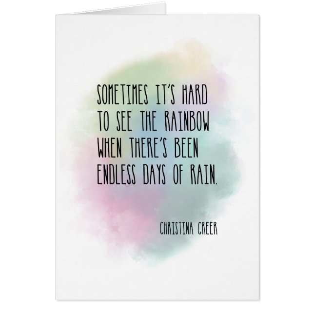 Cartão Arco-íris (Frente)