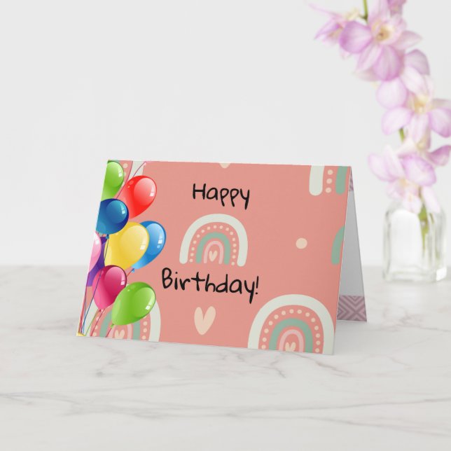 Cartão Arco-íris  (Orquídea)