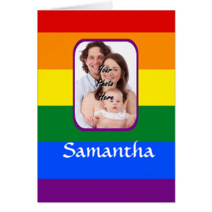 Cartão Arco-íris colorido