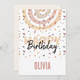 Cartão Arco-Íris Cujo Lixo Fala Aquarela