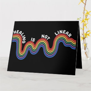 Cartão Arco-íris de Consciência sobre Saúde Mental LGBTQ