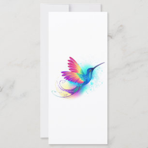 Cartão Arco-Íris Exótico Hummingbird