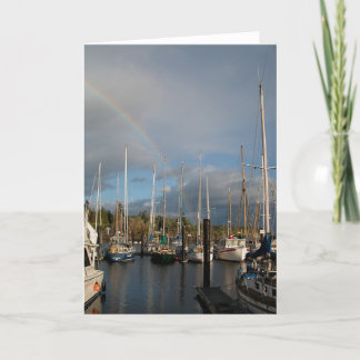 Cartão Arco-íris náutico