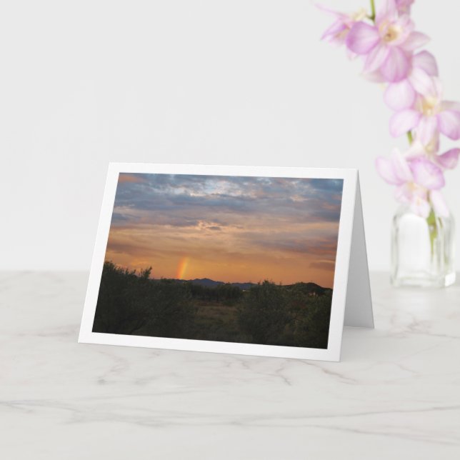 Cartão Arco-íris no céu espanhol (Orquídea)