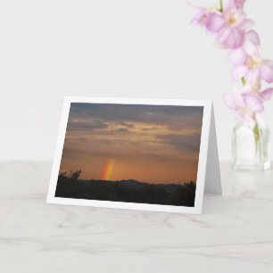 Cartão Arco-íris no céu espanhol