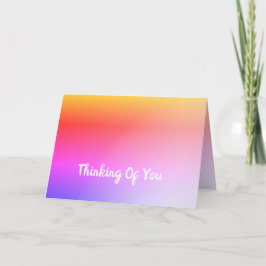 Cartão Arco-Íris Rosa Projetado