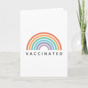 Cartão Arco-Íris Vacinado  Vacina contra o Coronavírus do
