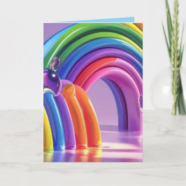 Cartão Arcos-Chuva Distorcidos