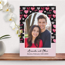 Arcos de Fotos Personalizados com Laços e Corações