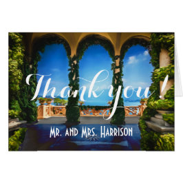 Cartão Arcos do obrigado que elegante de Italia você nota