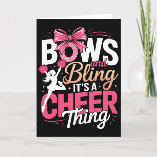 Cartão Arcos e Brilho É uma Coisa de Cheerleading Cheer