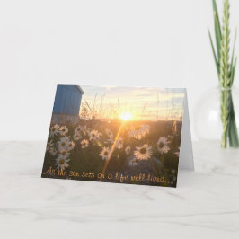 Cartão arctic sunset sympathy card