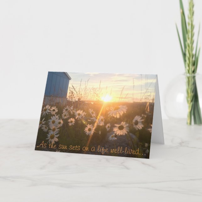 Cartão arctic sunset sympathy card (Frente)