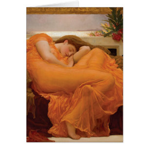 Cartão Ardendo junho por Frederic Leighton