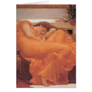Cartão Ardendo junho por Frederick Leighton