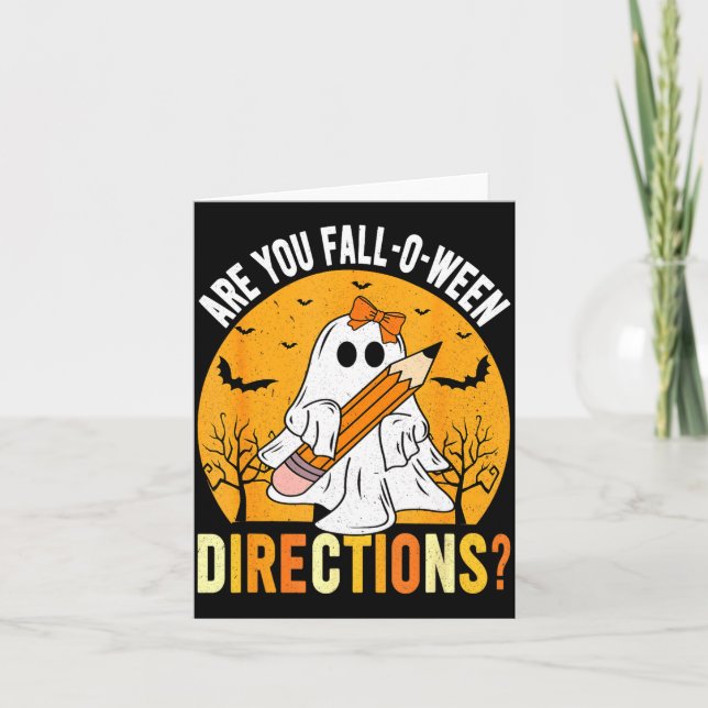 Cartão Are You Fall-o-ween Direction Funny Sarcastic Quot (Frente)