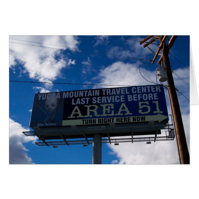 Cartão Área 51 (Frente horizontal)