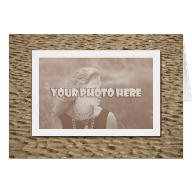 Cartão Areia de praia (Frente Horizontal)