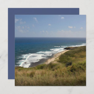 Cartão Areia do Mar de Praia Caribe do Céu USVI Nota